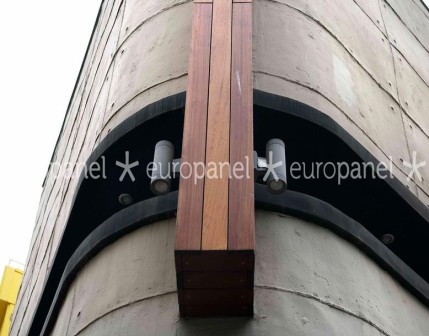 Fiberglass esnek ve hafif delikli beton görünümlü hazır plaka duvar panelleri beton duvar paneli - 541