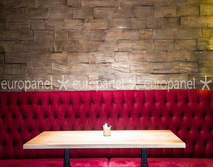 Ahşap görünümlü dekoratif hazır plaka duvar panelleri ahşap duvar paneli - 550