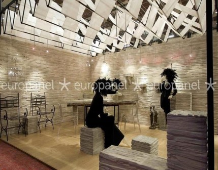 Hafif taş desenli hazır plaka duvar panelleri taş duvar paneli - 560