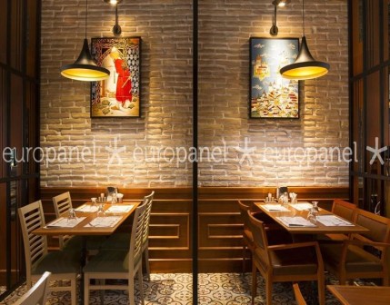 Tuğla desenli hazır plaka duvar panelleri tuğla duvar paneli - 555