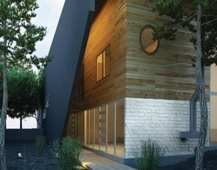 Tuğla görünümlü dış cephe panel kaplama-Loft brıck - OFFWHITE