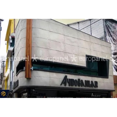 Aydoğanlar projesinde dış cephe beton duvar paneli kaplama uygulaması