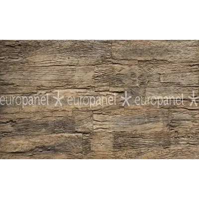 Eskitme ahşap görünümlü panelde yüzey kalitesi ve doku detayı