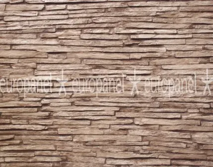 Modern Katmanlı Kahve Tonlu Taş Duvar Paneli – Cabrera - MARRON