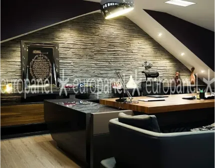 Ofis ve Çalışma Alanlarında Taş Panel Uygulaması