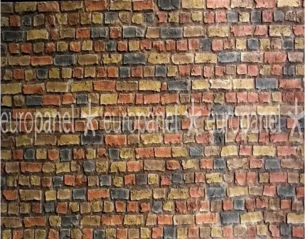 Loft Brick Dekoratif Tuğla Duvar Paneli - DARKMULTICOLOR