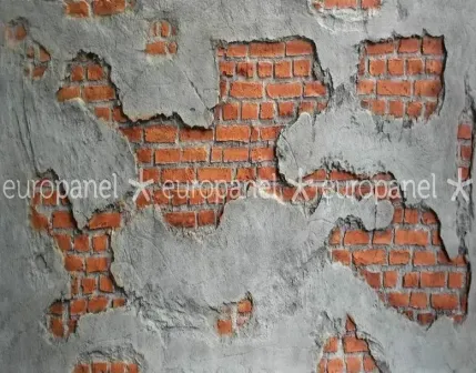 Concrete Loft Brick Kiremit Tonlu Hibrit Beton Duvar Paneli - TERRACOTTA
