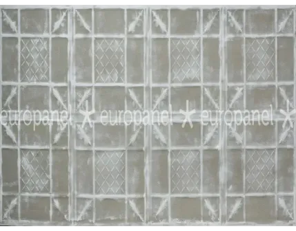 Primula Geometrik Kurgulu Dekoratif Karo Duvar Paneli - PEARLGRAY