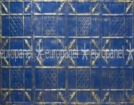 Primula Geometrik Kurgulu Dekoratif Karo Duvar Paneli - GOLDINDIGOBLUE