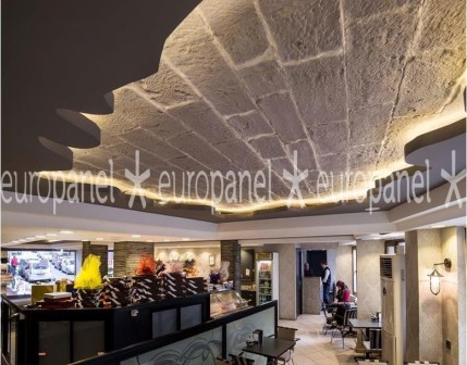 Taş Tavan Kaplama Paneli ile Mekânlarda Doğal Zarafet