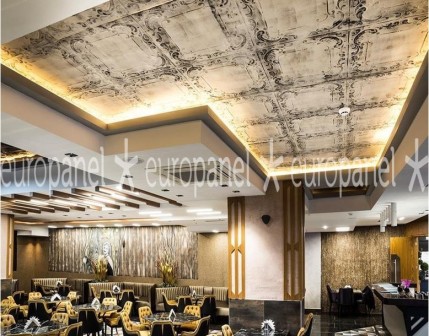 Europanel tavan karosu, formsal alana kesilerek uyarlanabilen pratik ve dekoratif tavan kaplama modelidir.