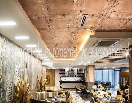 Tavan dekorasyonlarınızda mekanı biçimlendiren panel kaplama konsept birliğini veya farklılığını endamıyla belirler