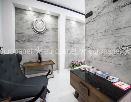 Duvar dekorasyonlarında büyük fark yaratan Europanel beton duvar kaplamaların, çalışma alanlarında oluşturduğu sanatsal tasarım