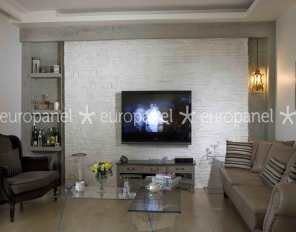 Ev içi duvar kaplama modelleri kokusuz, temizliği kolay olup, taş panel dekorasyonu ile ortama nüfuz eder.