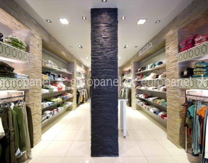 Eğim oranına göre 180 derece açıya kadar esneyebilen taş kaplama panelleri kolon, kiriş, tonoz dekorasyonları için muazzamdır.