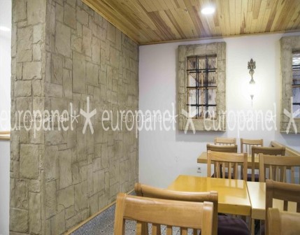 Cafe-restaurant işletmenin tarzını ön plana çıkaran kaplama taş panelleri beğeniye göre model, renk ve dizayn çeşitliliğine sahiptir.