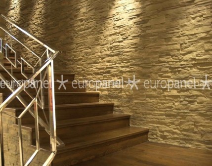 Bakım Gerektirmeyen Dayanıklılık: Taş Panel Merdiven Duvar Dekorasyonu Uzun Yıllar Kullanılabilir.