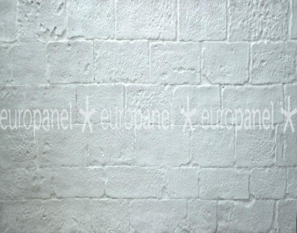 Dayanıklı yapısına rağmen karakteristik ve hafif materyal olan taş duvar panelleri ile güçlü duvarlar. Ashlar - OFFWHITE