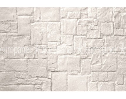 Taş Görünümlü Fiber Panel – Dış Cephe Uygulamaları için. Country Rubble - OFFWHITE