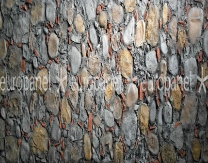 Cephe ve bahçe duvar kaplamaları için ideal olan taş panel, ilhamını çakıl taşlarından almıştır - DARKANDES