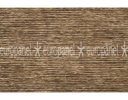 Zarif Çizgili Taş Panel – Europanel Modern Yüzeyler Serisi Serrate - MARRON