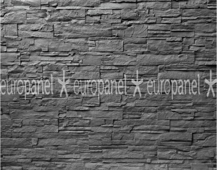 3D duvar paneli ticari standartlara uygun, dayanımı yüksek taş görünümlü malzemedir. Urban Slate - BLACK