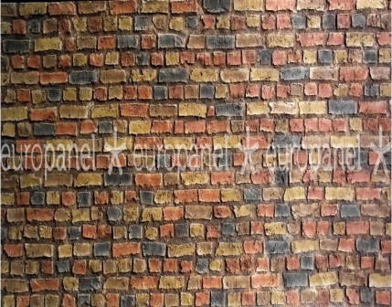 Duvar tuğla kaplamaları esnek yapısı sayesinde tonoz, sütun, kiriş veya kolon gibi köşeli kısımlar için ideal kaplama malzemesidir. Loft brıck - DARKMULTICOLOR