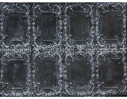 Dekoratif panel kaplama modelleri matematiksel pek çok şeklin bir araya gelmesi ile oluşan renkliliğin tavan kaplama tarzı. VIOLA - SILVERBLACK