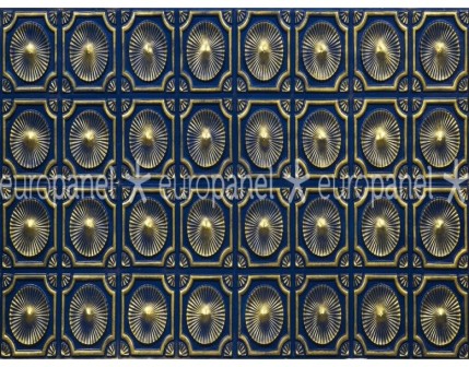 Karo paneller, bütün teknik özelliklerinin yanı sıra dekoratif duvar-tavan süsleme malzemesidir. VERMONT - GOLDINDIGOBLUE