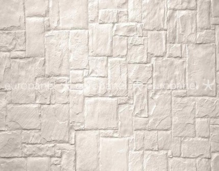 Yapı duvar malzemeleri-Country Rubble Offwhite taş görünümlü dekoratif duvar kaplama paneli