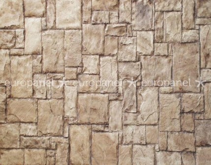 Yapı duvar malzemeleri-Country Rubble Marron taş görünümlü dekoratif duvar kaplama paneli