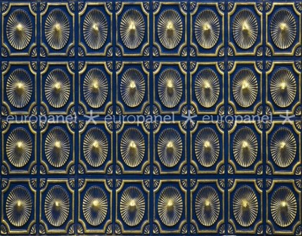 Dekoratif yapı kaplama -duvar-tavan karoları Vermont Goldİndigoblue