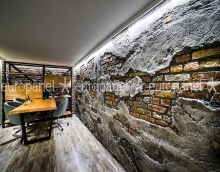 Nakron Yapı Europanel duvar panelleri, teknik özelliklerinden bağımsız olarak özgün tarzı ile monotip dekorasyon anlayışını bitirmiştir.