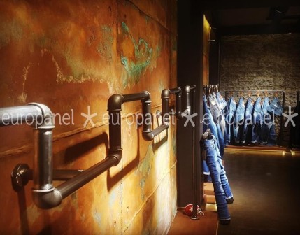 Europanel duvar panelleri, endüstriyel tarzda dekorasyonlara yön veren formasyonların yeni modasıdır.